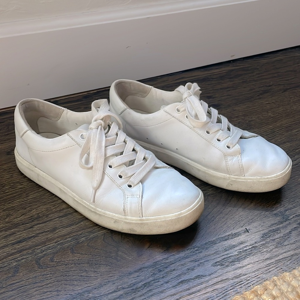 Sam Edelman Ethyl White Leather Sneaker 8.5